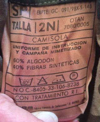 Conjunto Ropa Militar Camuflaje