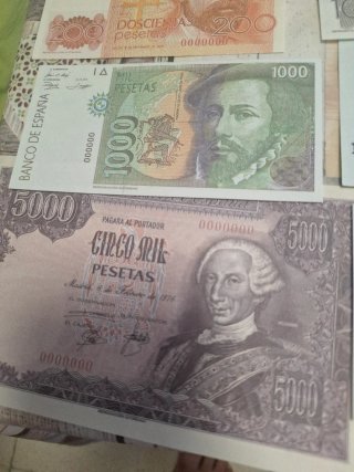 Réplicas Billetes Antiguos Pesetas España