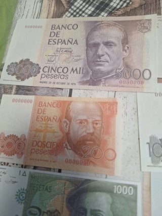 Réplicas Billetes Antiguos Pesetas España