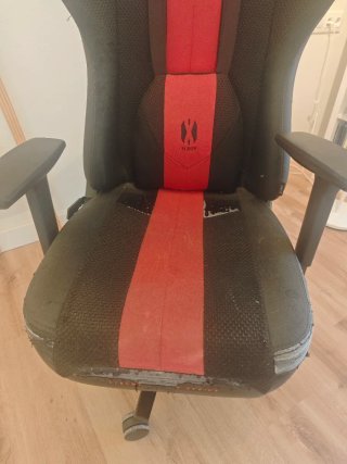 Silla Gamer Diablo Chairs Roja y Negra