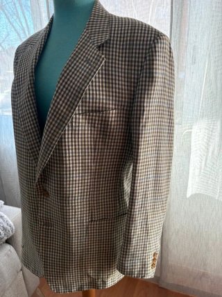 Blazer Loewe Lino Beige/Marrón