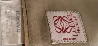 Blazer Loewe Lino Beige/Marrón