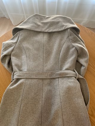 Abrigo de lana elegante talla 36