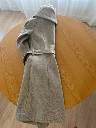Abrigo de lana elegante talla 36