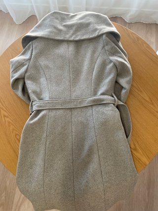 Abrigo de lana elegante talla 36