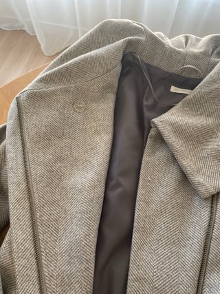 Abrigo de lana elegante talla 36
