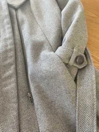 Abrigo de lana elegante talla 36