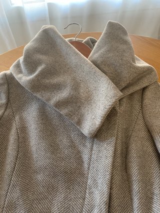 Abrigo de lana elegante talla 36