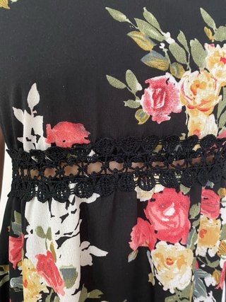 Vestido largo estampado espalda descubierta
