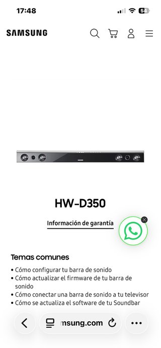 Barra de Sonido Samsung HW D350 Dolby