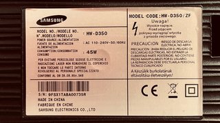 Barra de Sonido Samsung HW D350 Dolby