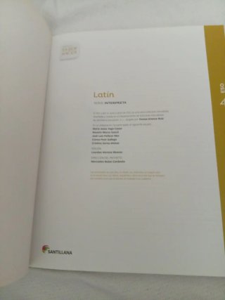 Latín, 4 ESO serie Interpreta