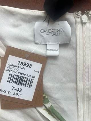 Vestido Giambattista Valli Seda Floral