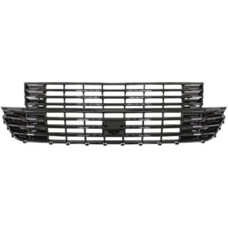 Parrilla delantera VW T6 +2020 Negro Brillo