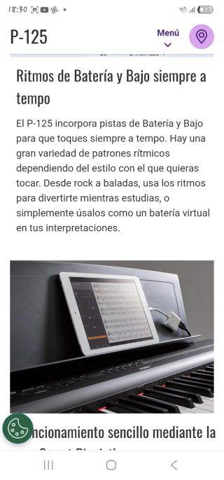 Piano Eléctrico Yamaha Teclas Contrapesadas