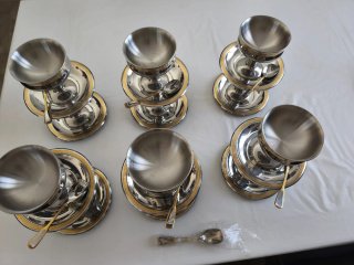 Pack de copas, vasos y cucharas Iber
