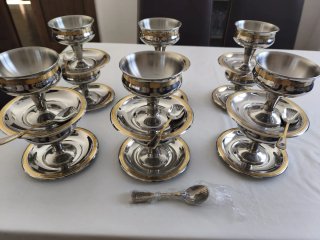 Pack de copas, vasos y cucharas Iber