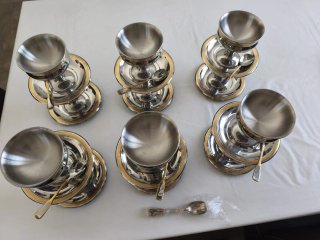 Pack de copas, vasos y cucharas Iber