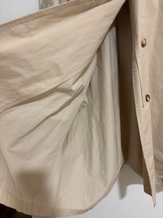 Trench camel talla única con capucha