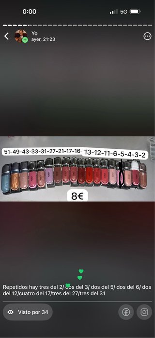 Gloss Kiko Milano 8€