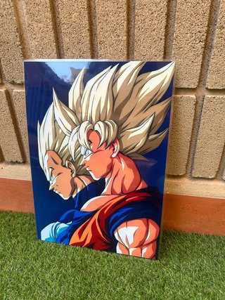 Póster A3 Dragon Ball Z Goku y Vegeta