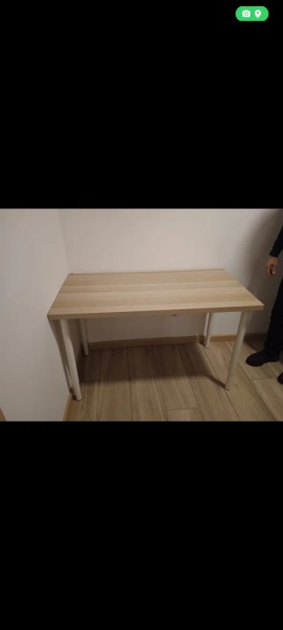 Mesa Ikea madera y metal