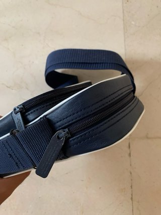 Bandolera Adidas cuero azul