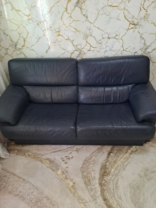 Sofá de Piel Negro