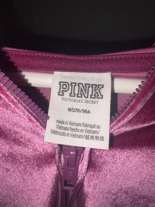 Sudadera PINK terciopelo morada Talla S