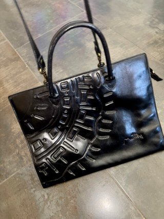 Bolso Mutton Cuero Negro