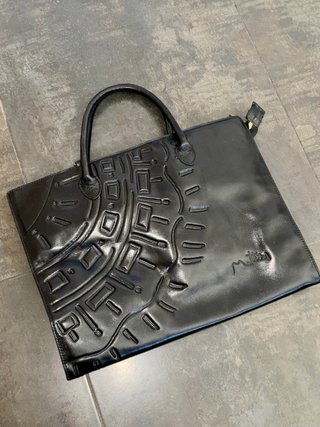 Bolso Mutton Cuero Negro