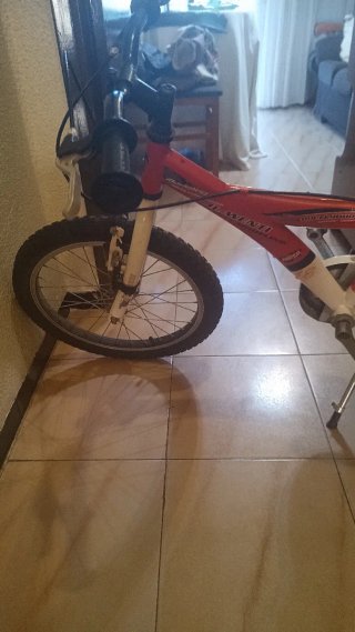 Bicicleta infantil roja 3-6 años