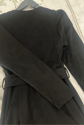 Vestido Zara Ante Negro Talla XS