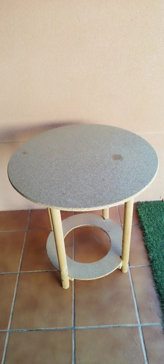 Mesa camilla redonda madera 70x75