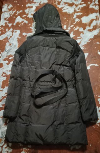 Piumino lungo donna Geox marrone