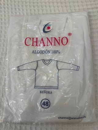 Camiseta interior Channo Algodón 100% Talla 48