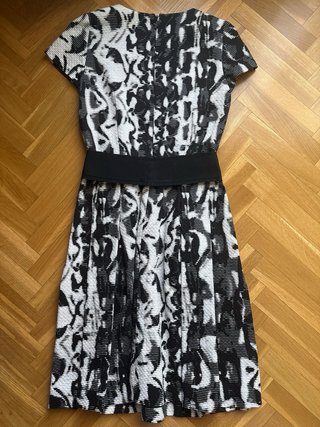 Vestido Carolina Herrera Negro y Blanco