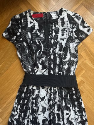 Vestido Carolina Herrera Negro y Blanco