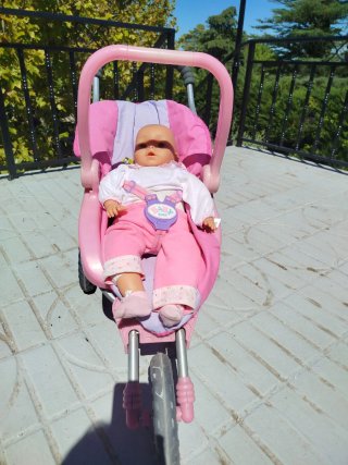 Pack Muñeco Baby Born Original + Carrito deportivo