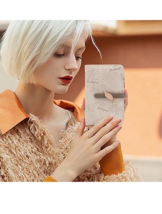 Cartera Mujer Cuero PU Hoja
