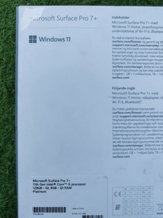 Microsoft Surface Pro 7 Plus, I5/8/128