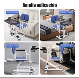 Silla de ruedas con elevador hidráulico