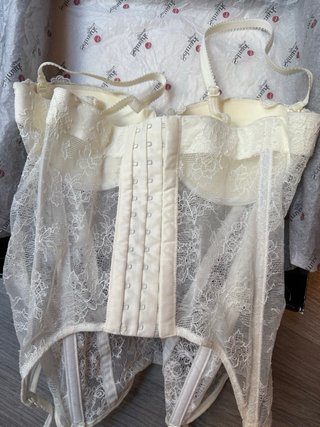 Corpiño sujetador encaje blanco 85B