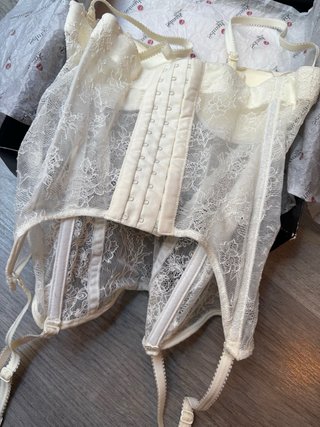 Corpiño sujetador encaje blanco 85B