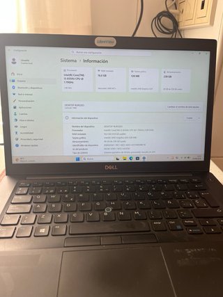 Laptop Portátil Dell Latitude 7490 Negro