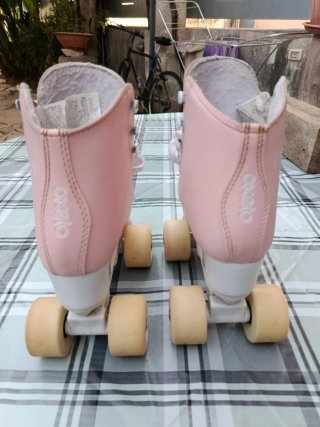 Pattini a rotelle bimba rosa taglia 32