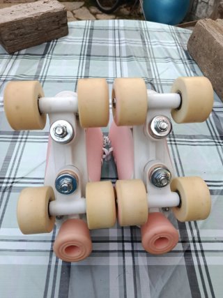 Pattini a rotelle bimba rosa taglia 32