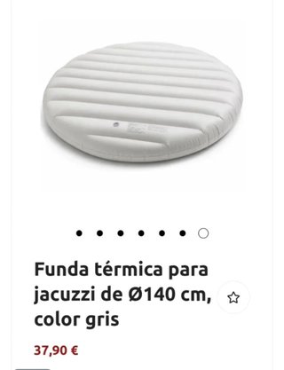 Funda Térmica Arebos Jacuzzi Ø140 cm Gris