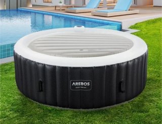 Funda Térmica Arebos Jacuzzi Ø140 cm Gris