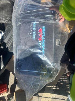 Baúl Moto Aluminio Negro 55L Universal